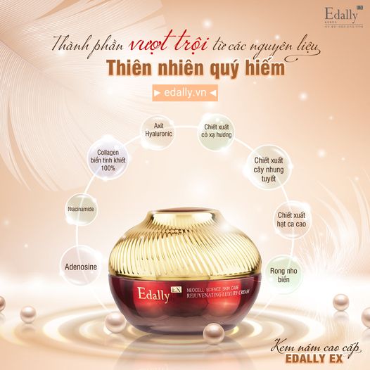  24 Giờ ngăn ngừa nám sạm, lão hóa da hoàn hảo với kem dưỡng tái sinh phục hồi da cao cấp Edally EX 
