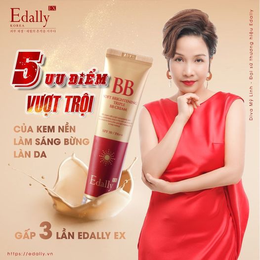 5 ƯU ĐIỂM VƯỢT TRỘI CỦA KEM NỀN LÀM BỪNG SÁNG LÀN DA GẤP 3 LẦN EDALLY EX