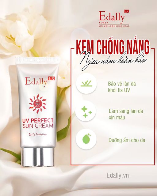 KEM CHỐNG NẮNG NGỪA NÁM HOÀN HẢO EDALLY EX - KEM CHỐNG NẮNG THẾ HỆ MỚI
