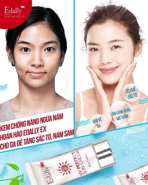 Có Kem chống nắng ngừa nám hoàn hảo Edally EX, da tạm biệt nỗi lo tăng sắc tố!