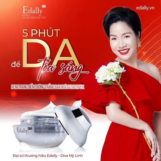 5 PHÚT ĐỂ TỎA SÁNG CÙNG KEM TRANG ĐIỂM VÀ DƯỠNG TRẮNG DA BAN NGÀY EDALLY EX