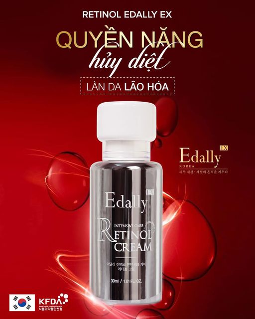 Retinol Edally EX quyền năng huỷ diệt làn da lão hoá