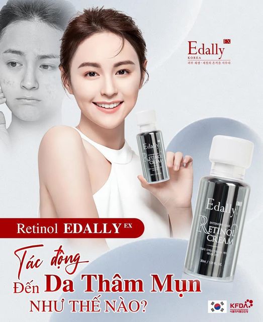 Tác dụng của Retinol Edally Ex với da thâm mụn
