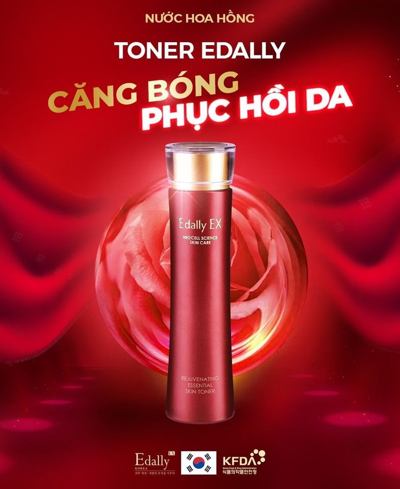 NƯỚC HOA HỒNG TÁI SINH PHỤC HỒI EDALLY EX - DA SÁNG MỊN, CĂNG BÓNG DIỆU KỲ