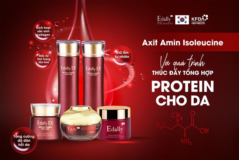 Axit Amin Isoleucine và thúc đẩy tổng hợp protein cho da