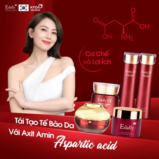 Cùng Edally EX khám phá cách Axit Amin Aspartic thần kỳ làm cho làn da bạn trở nên trẻ trung và rạng ngời nhé
