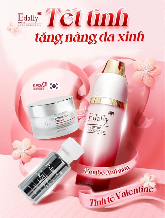 Tết Tình Tặng Nàng Da Xinh - Combo Anti Mụn: Tinh Tế Valentine từ Edally EX