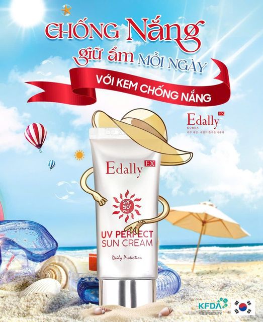 CHỐNG NẮNG DƯỠNG ẨM VỚI KEM CHỐNG NẮNG EDALLY EX