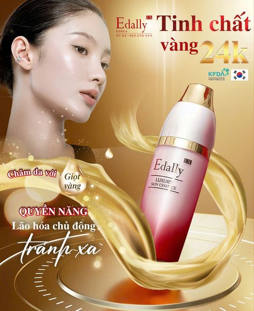 Tinh Chất Vàng 24K Edally - Giọt Vàng Quyền Năng, Đẳng Cấp Sang Trọng Cho Làn Da Bất Bại! 