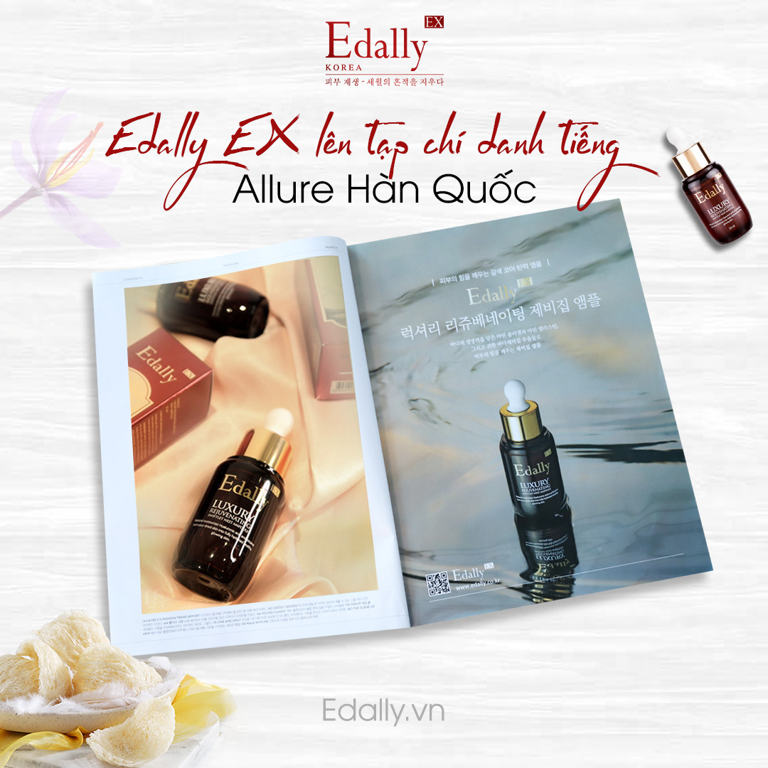 EDALLY EX TỰ HÀO XUẤT HIỆN TRÊN TẠP CHÍ LÀM ĐẸP DANH TIẾNG ALLURE HÀN QUỐC